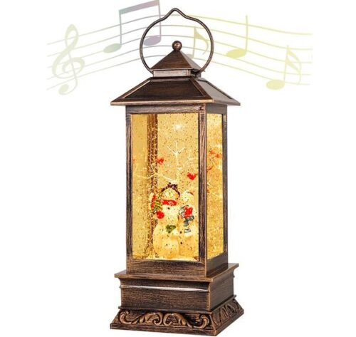 Christmas Lanterns Singing Battery Operated Musical Lighted Christmas Snowman