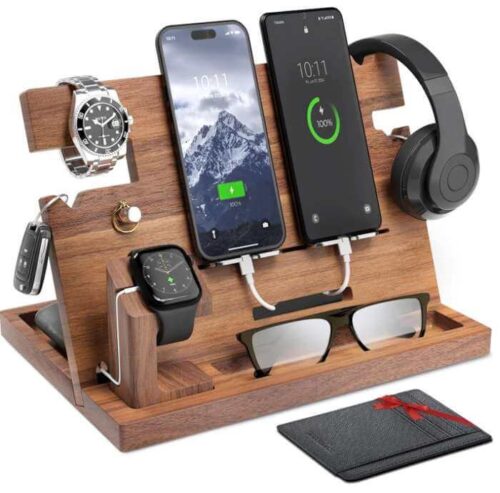 Premium Wooden Docking Station Men