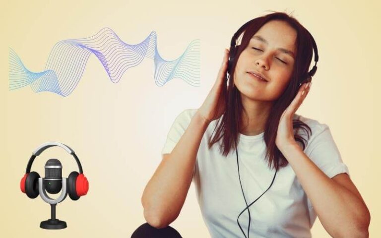 Audio-Technica ATH-M40X-Girl with headphones